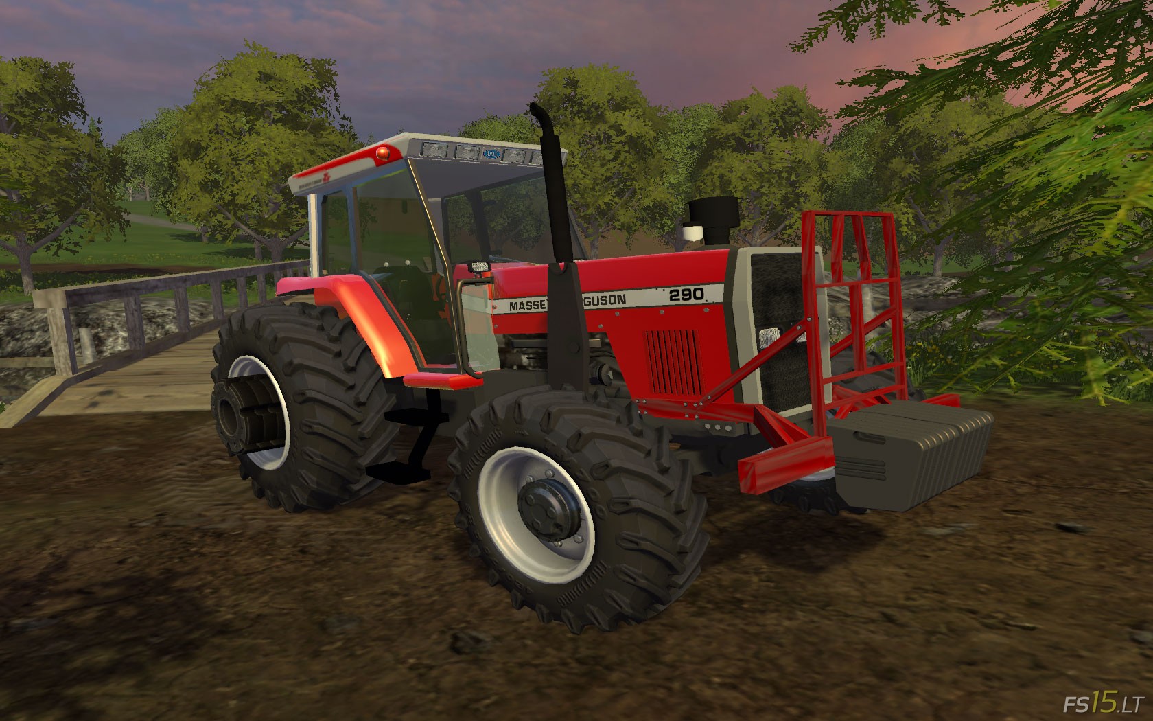 Massey Ferguson 290 Tractor, converted from FS 2013 for FS 15. 
