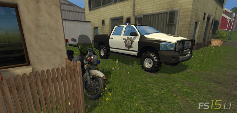 Sheriff Pickup Car v 1.0 | FS15 mods - FS15.LT