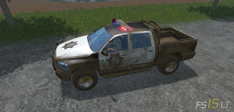 Sheriff Pickup Car v 2.0 | FS15 mods - FS15.LT