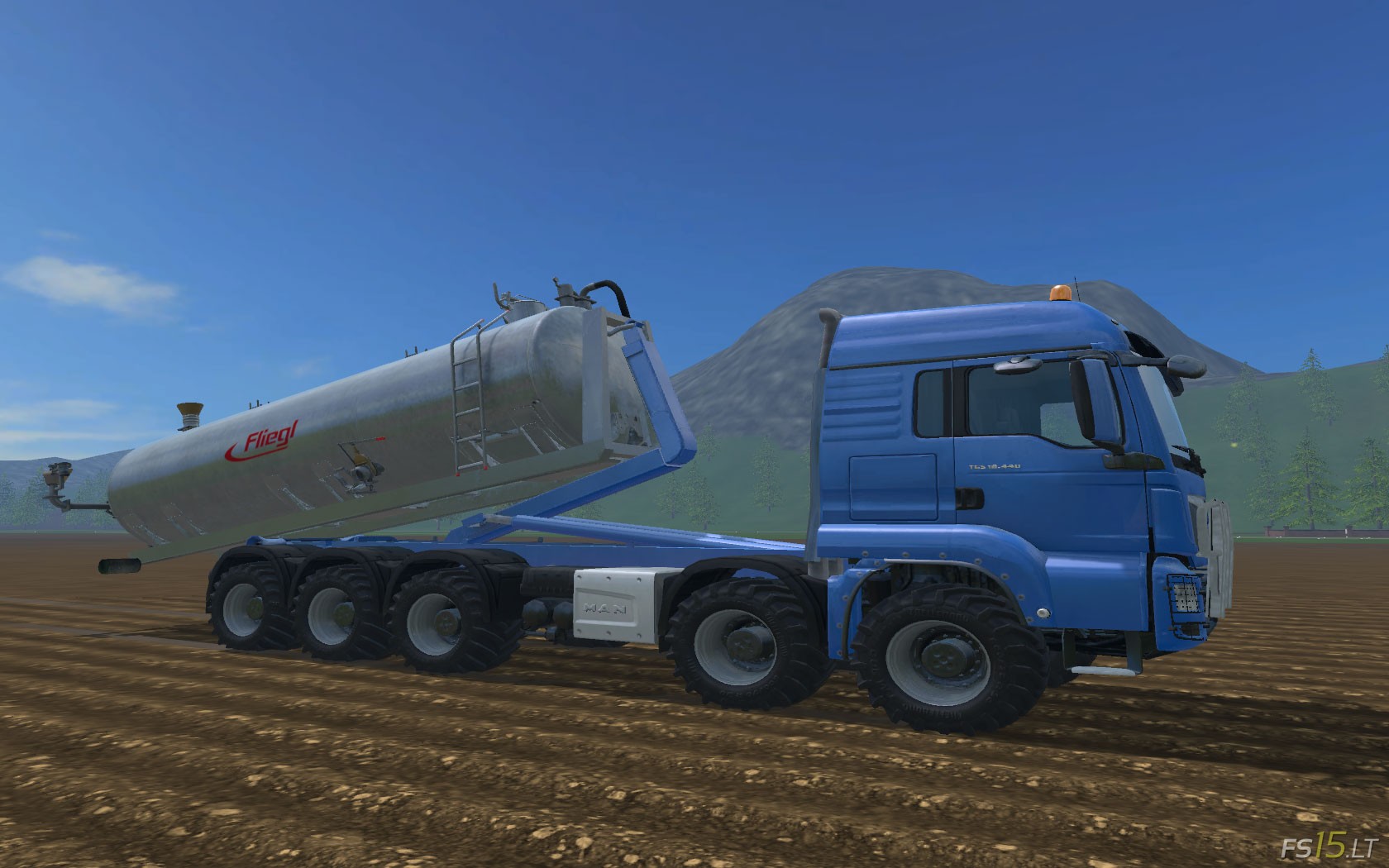 The Pack consist of: - MAN TGS HKL Truck - Kroegers Agroliner ITS 26 Contai...