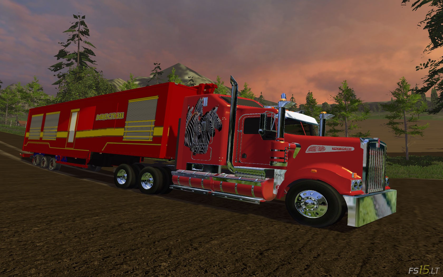 Kenworth T908 + Trailer Zavatta Edition | FS15 mods - FS15.LT