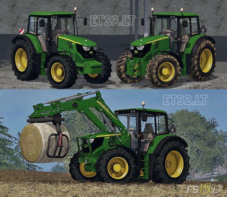 John Deere 6115m Pack Fs15 Mods Fs15lt 8741