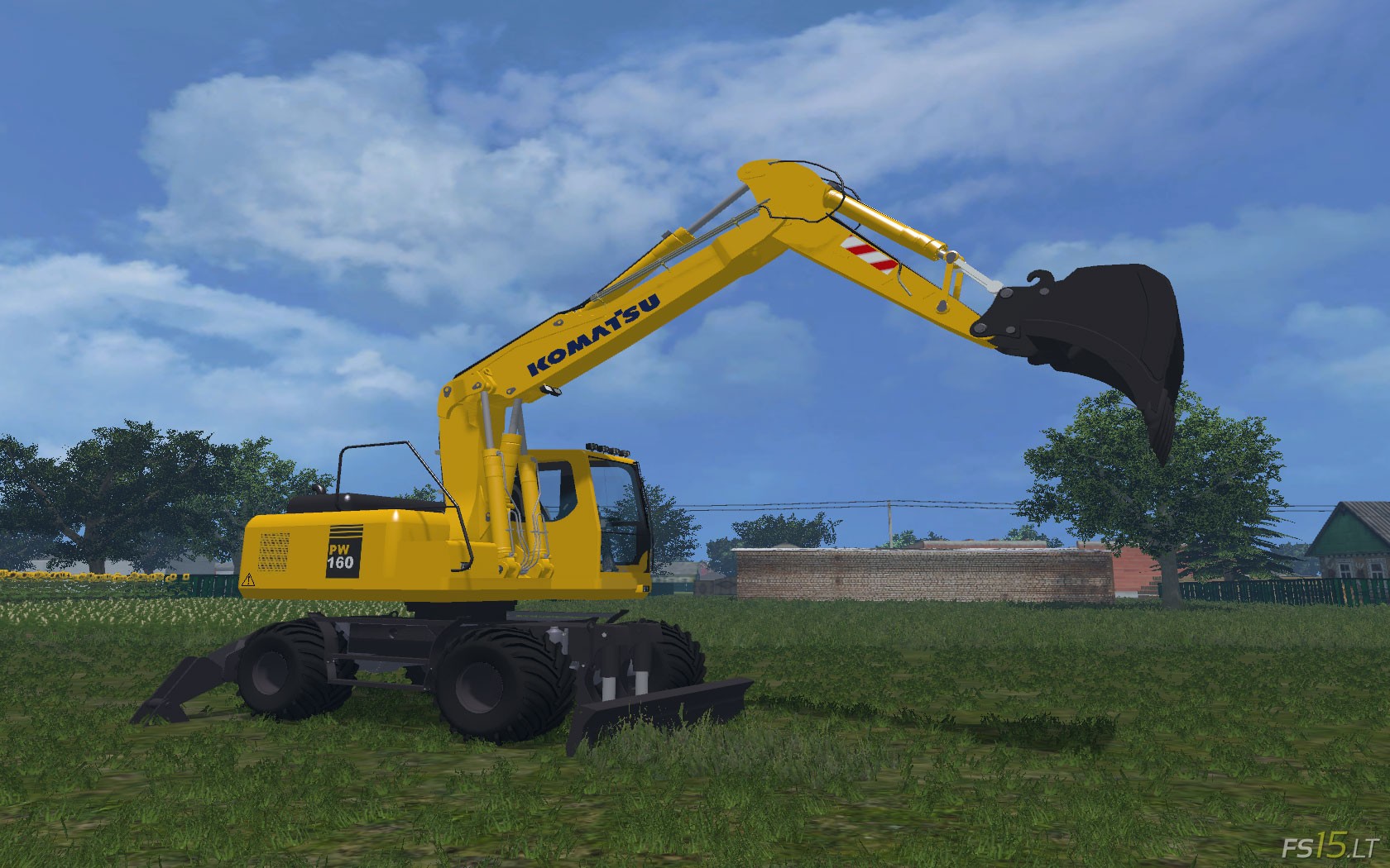 Komatsu PW160 v 1.0 | FS15 mods - FS15.LT