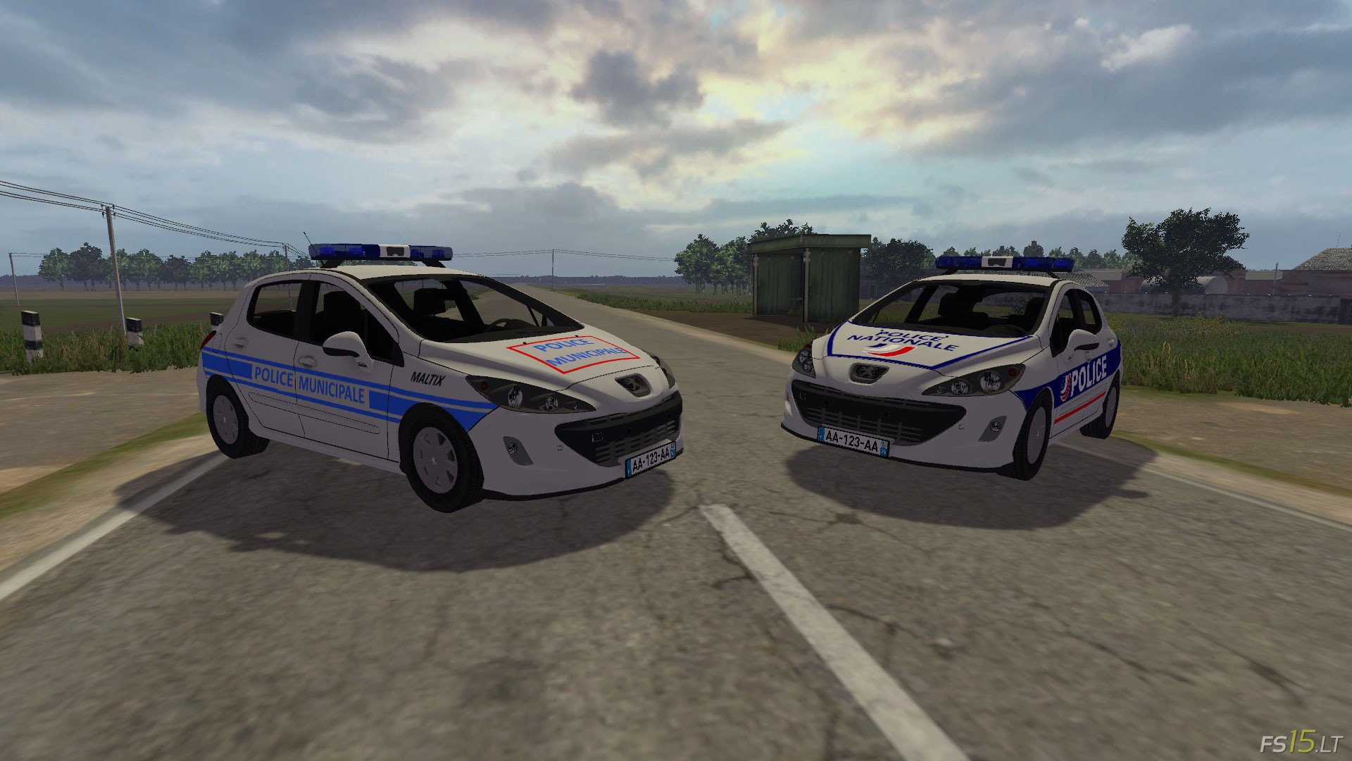 Фс 17 дпс. Peugeot 308 Police. FS 15 Police car. Фарминг симулятор полиция.