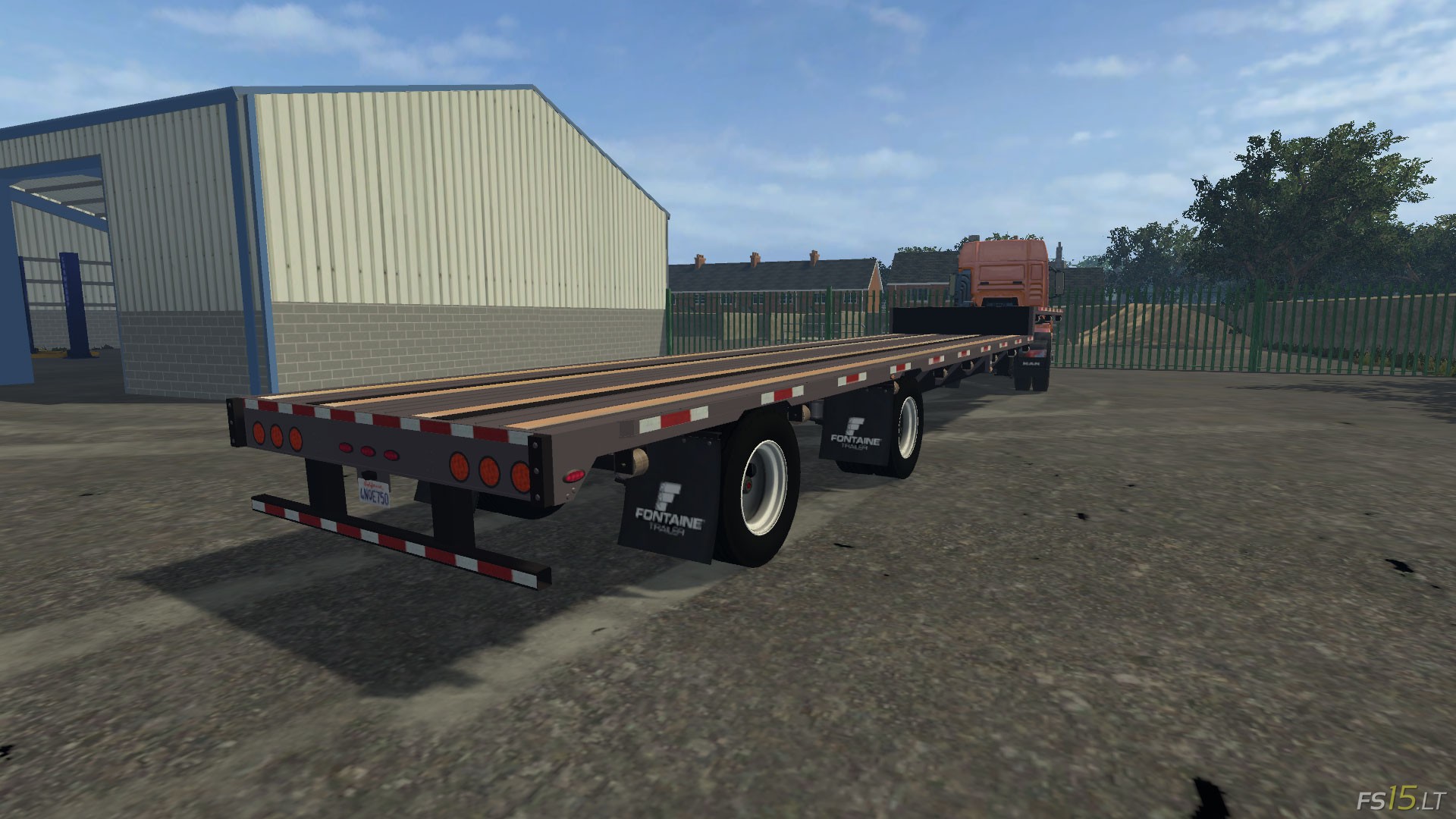 Flatbed Trailer v 1.0 | FS15 mods - FS15.LT