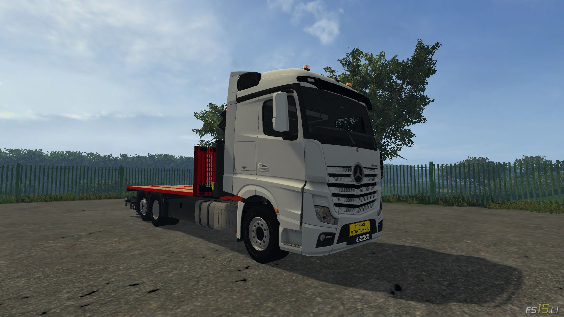 Mercedes Benz Actros MP4 Plateau v 1.0 | FS15 mods - FS15.LT