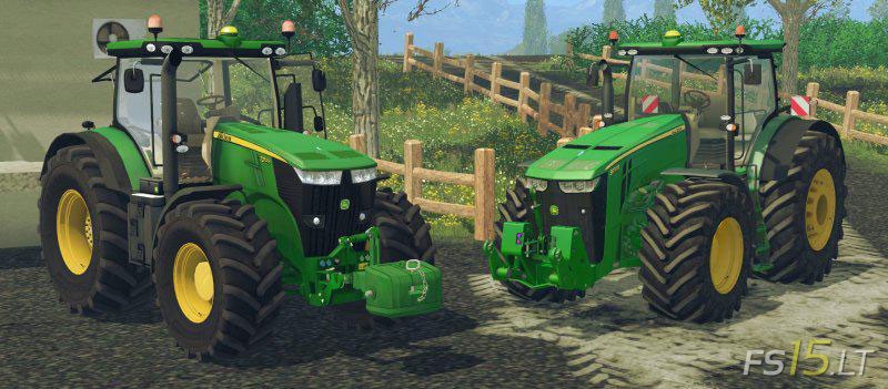 John Deere 7R/8R Pack v 1.0 | FS15 mods - FS15.LT