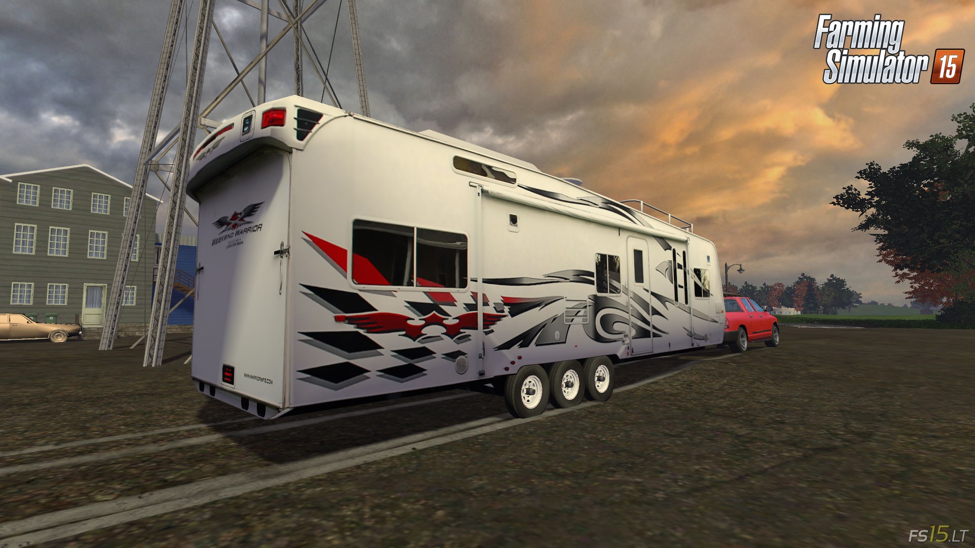 2008 Weekend Warrior Toyhauler Trailer v 1.0 | FS15 mods - FS15.LT