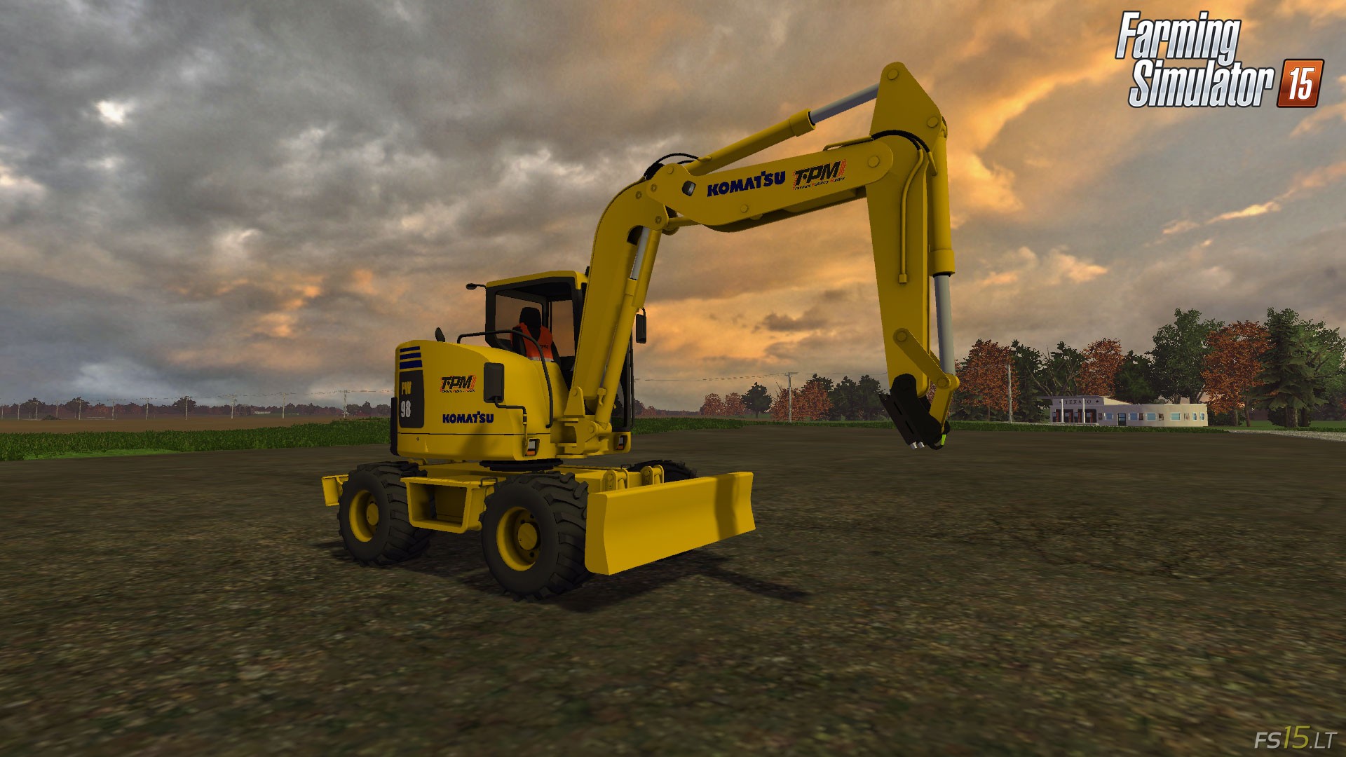 Komatsu PW98 v 1.0 | FS15 mods - FS15.LT