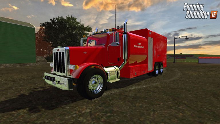 Peterbilt FD Fire Tanker Truck | FS15 mods - FS15.LT